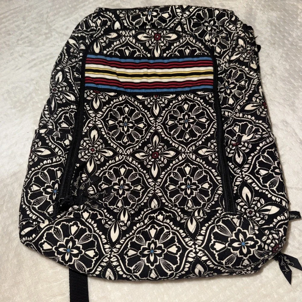 Vera Bradley Barcelona Soft Cotton Pattern Computer Backpack
